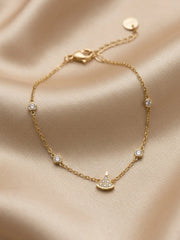 Golden Celestial Heart Bracelet